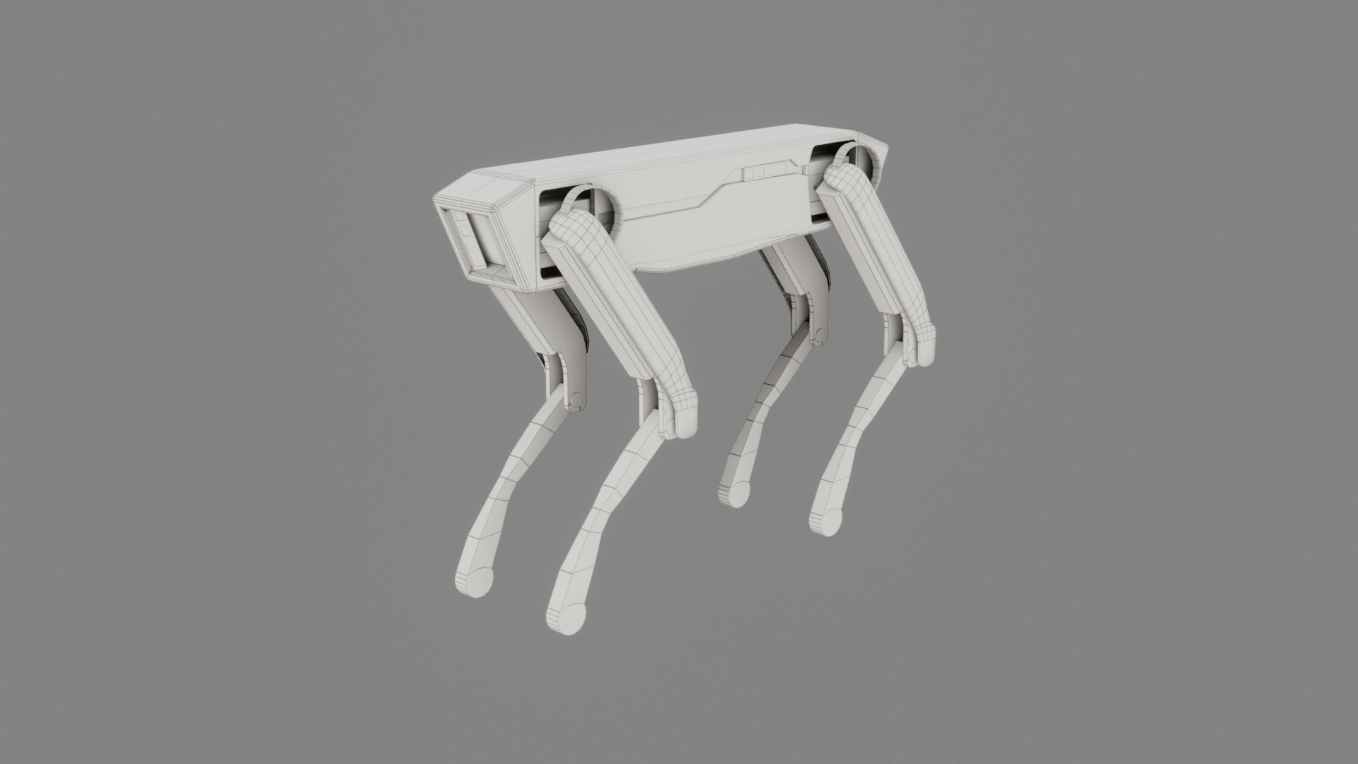 Boston Dynamics Dog - Low Poly PBR- Game Ready Low-poly 3D model_1