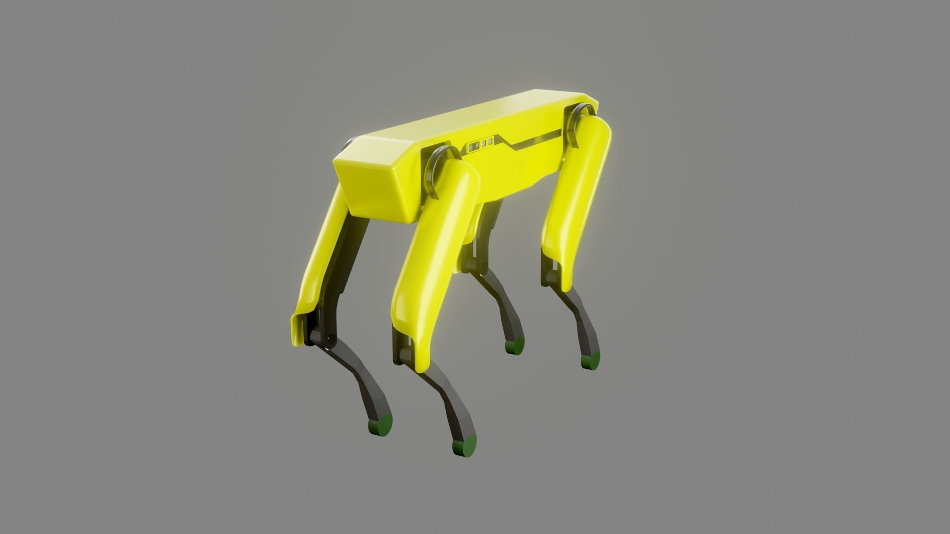 Boston Dynamics Dog - Low Poly PBR- Game Ready Low-poly 3D model_6