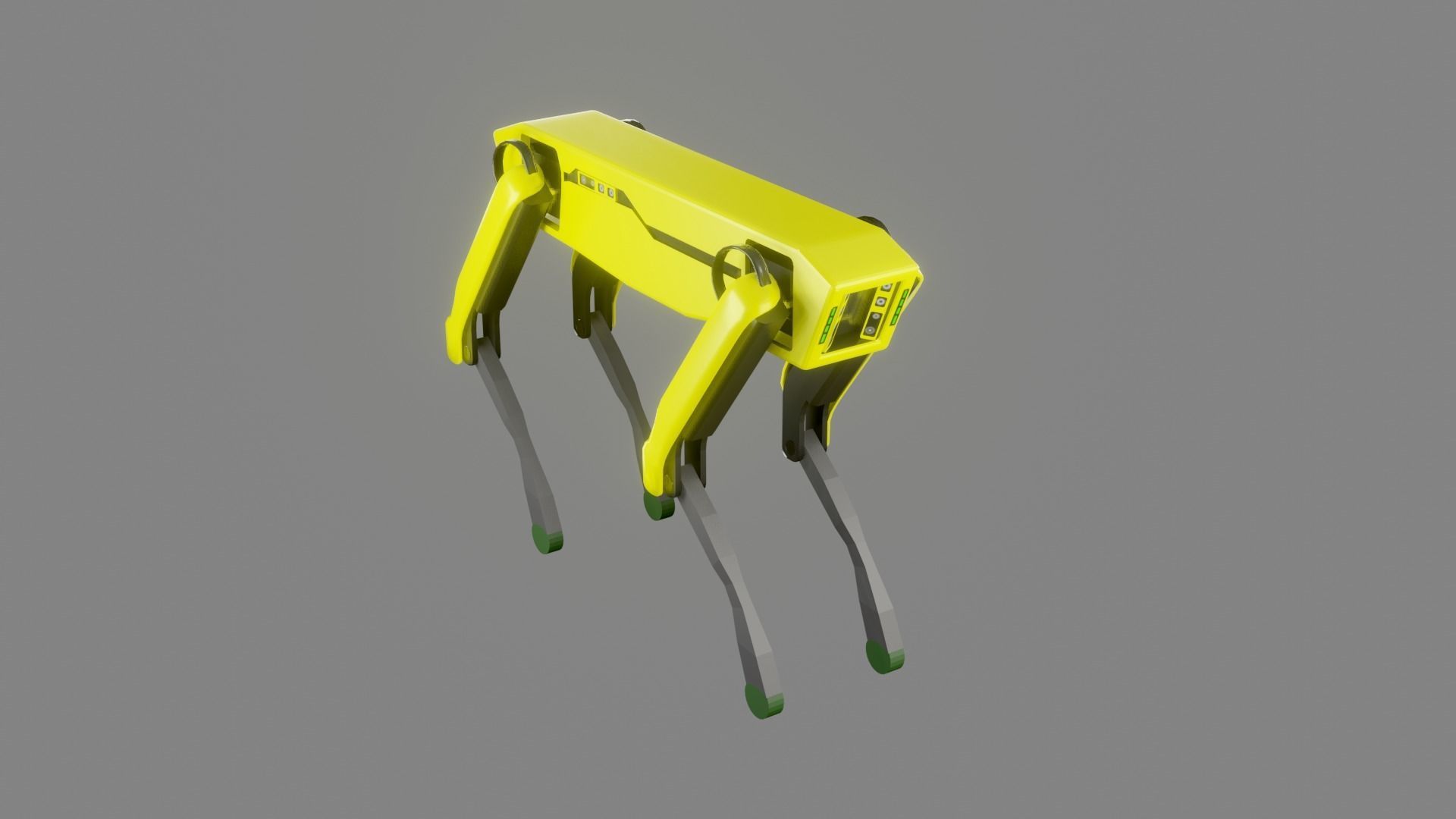 Boston Dynamics Dog - Low Poly PBR- Game Ready Low-poly 3D model_24