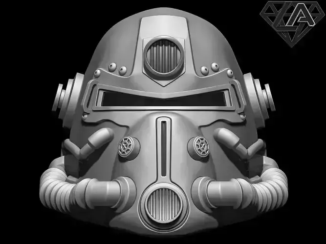 Fallout T-51b custom helmet 3D print model