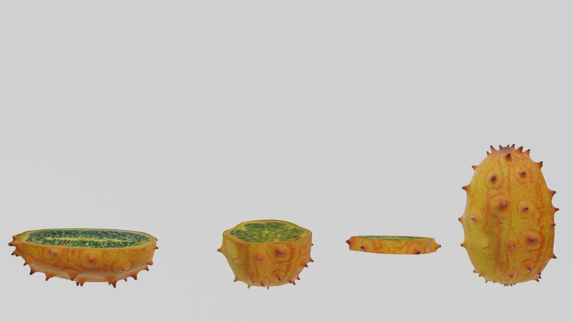 Kiwano cactus 3D model_23