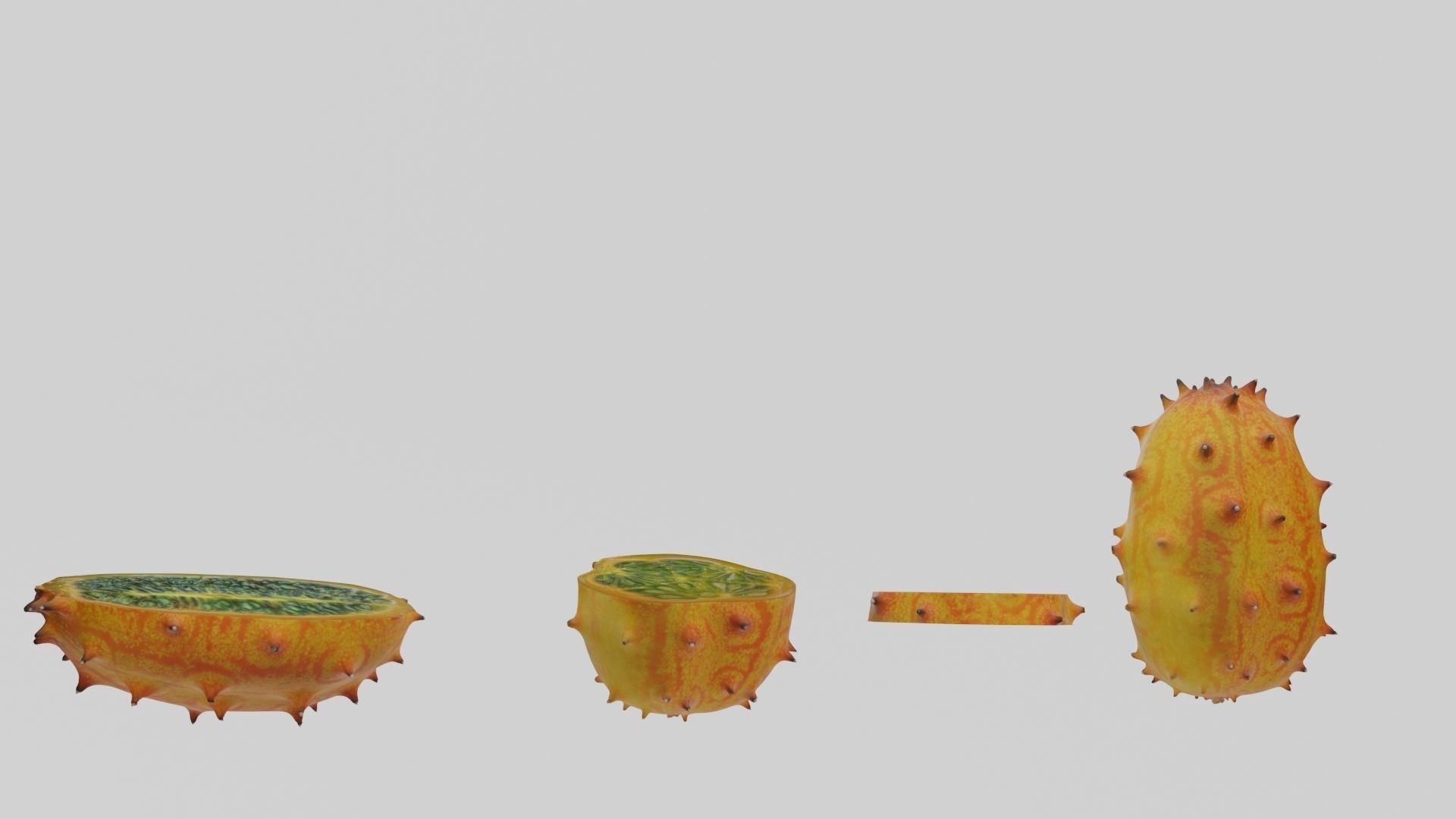 Kiwano cactus 3D model_47