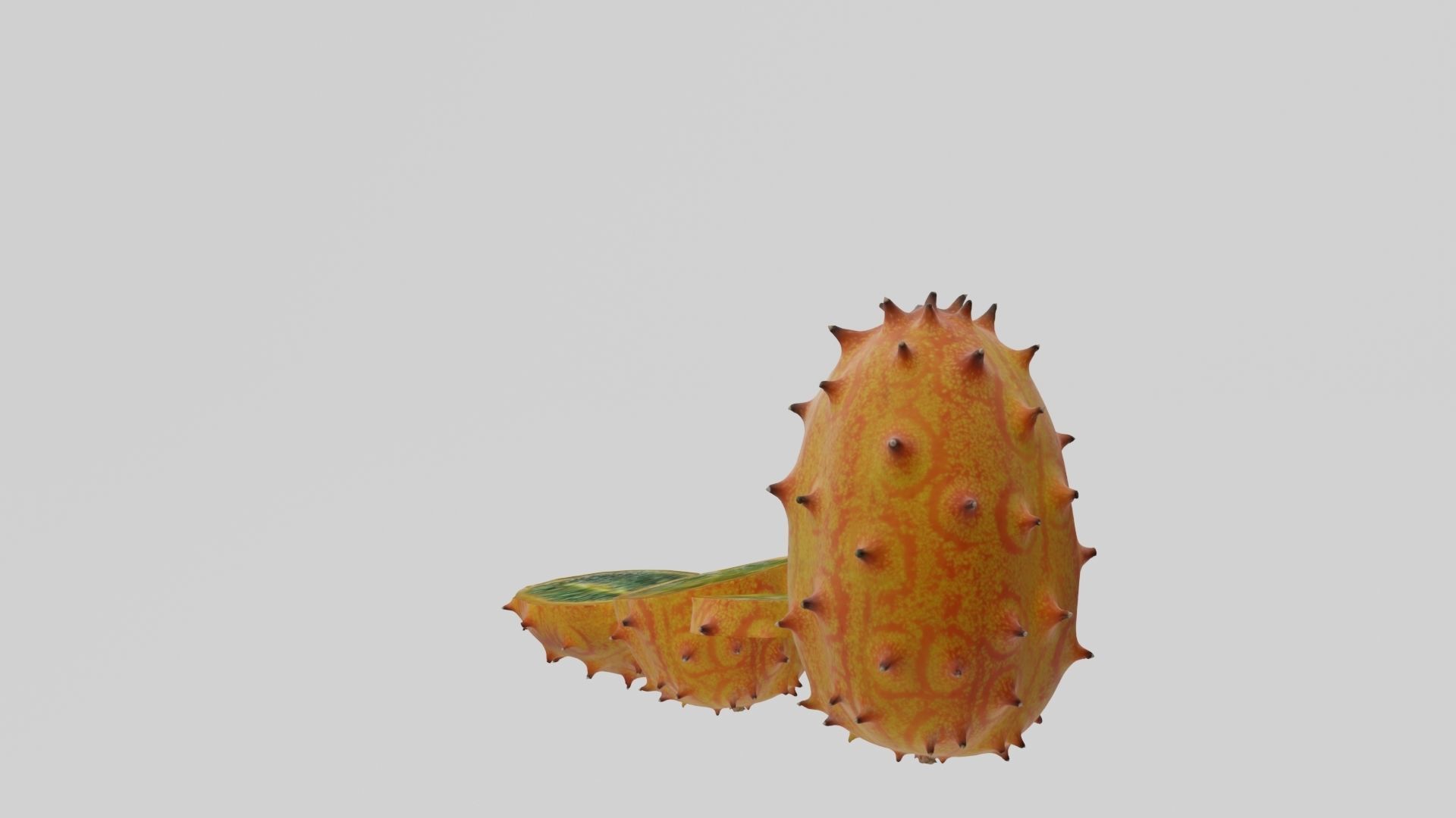 Kiwano cactus 3D model_29