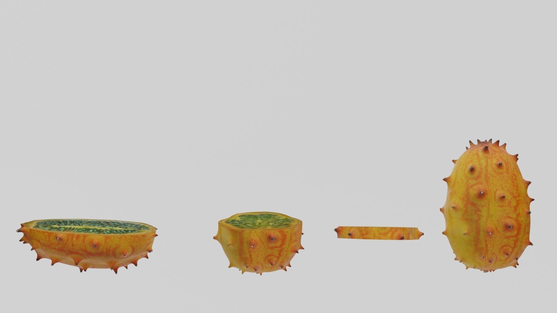 Kiwano cactus 3D model_48