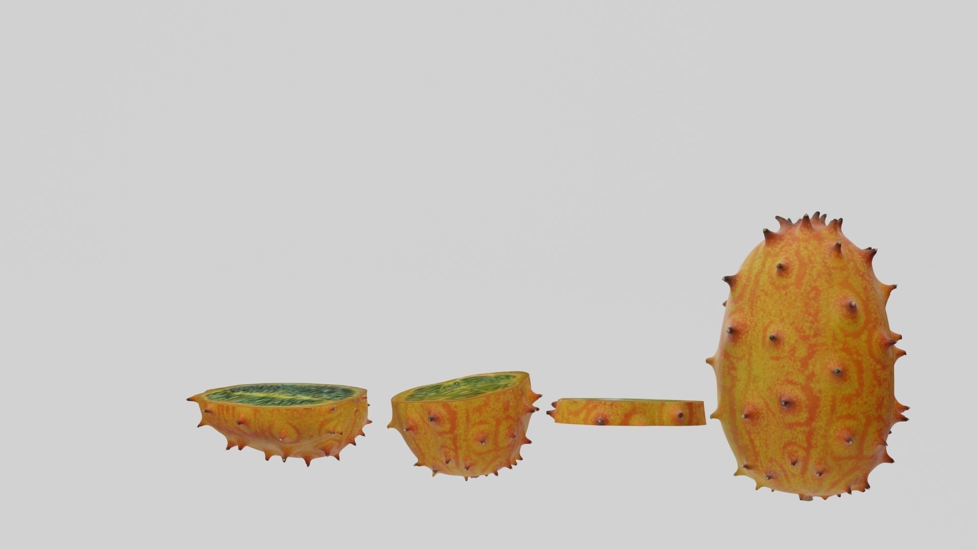 Kiwano cactus 3D model_27