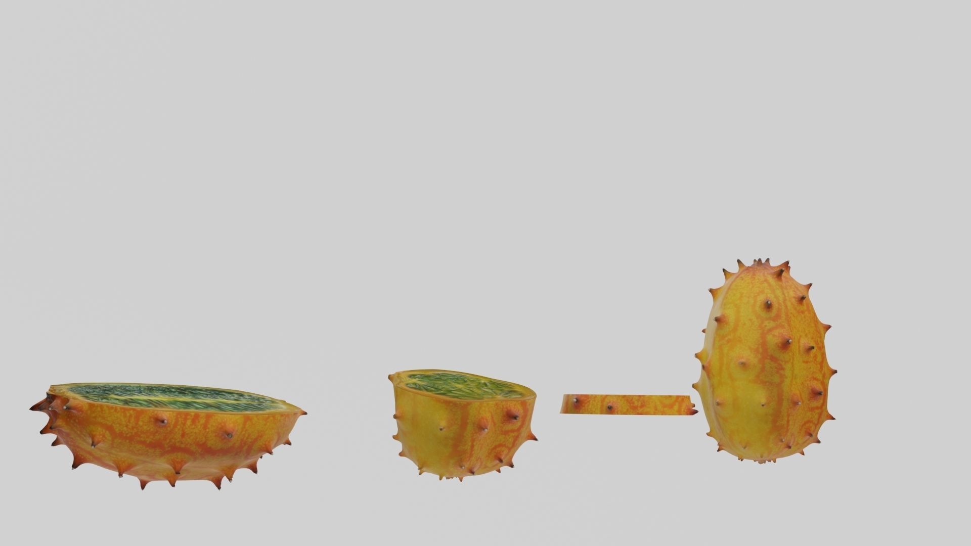 Kiwano cactus 3D model_46