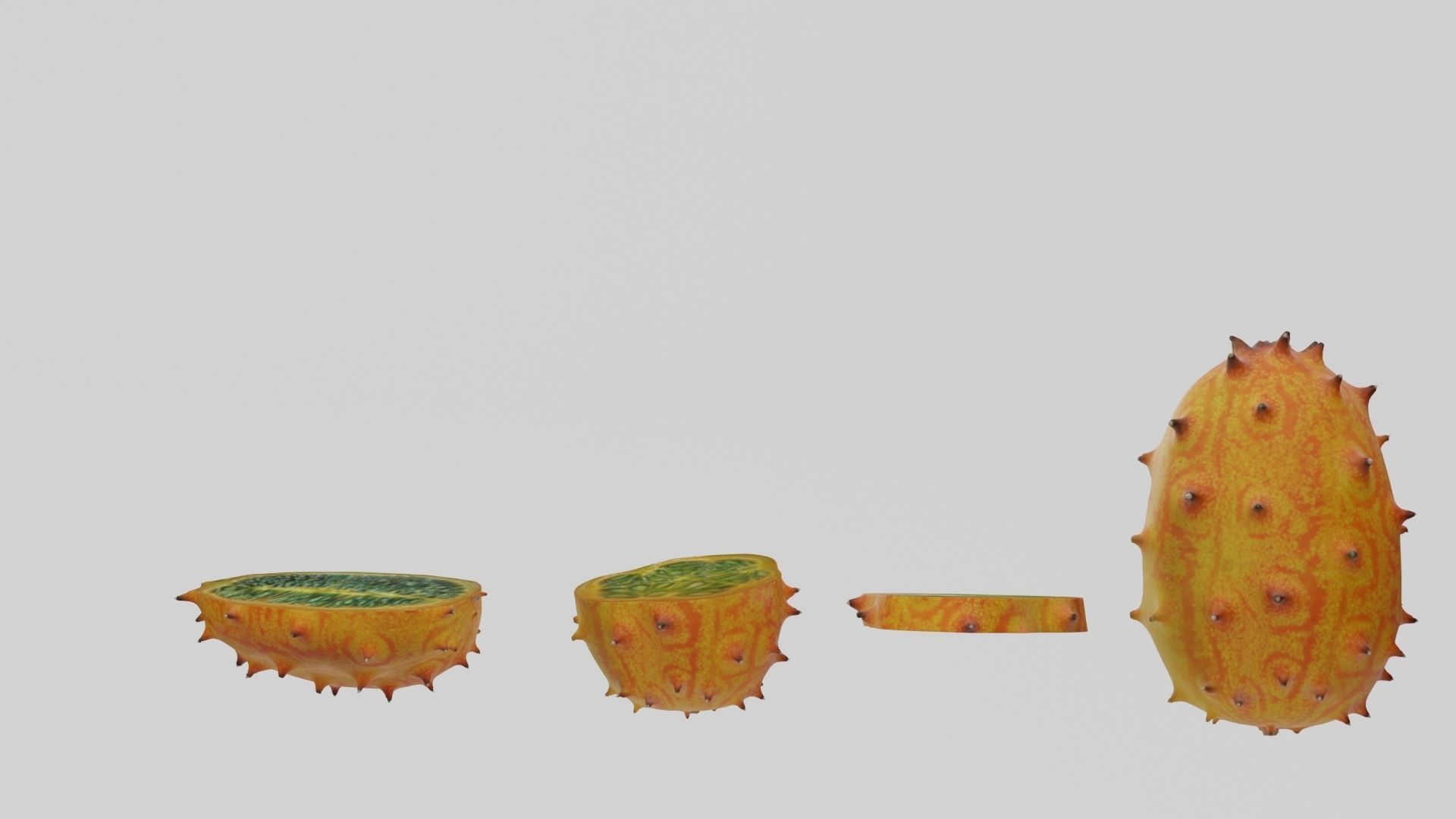 Kiwano cactus 3D model_26
