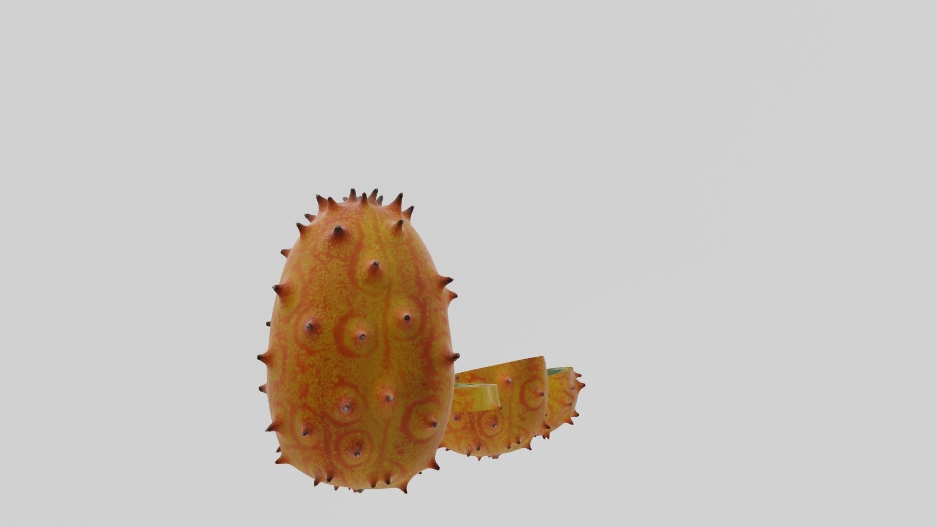 Kiwano cactus 3D model_31