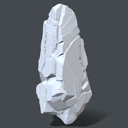 rock 3 piece of 3D print model