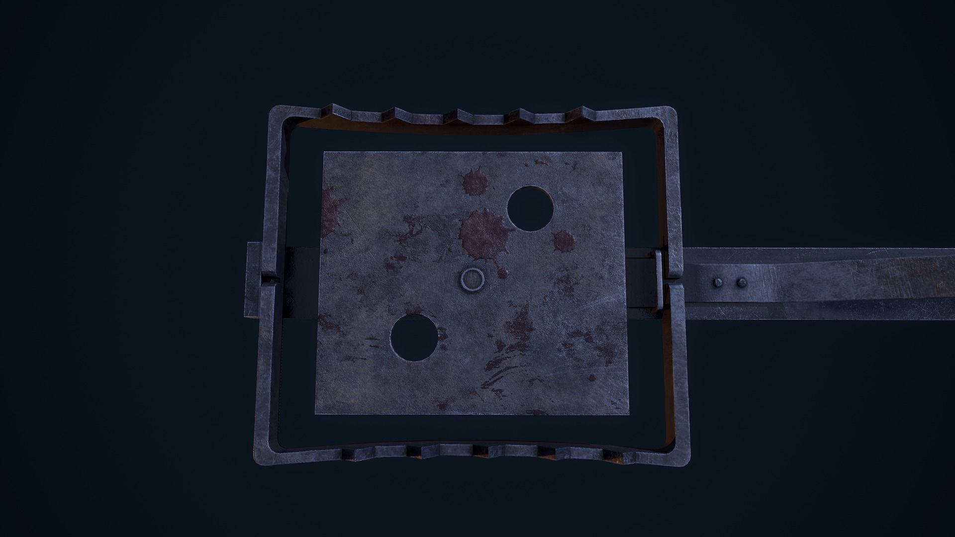 Animal Trap Low-poly 3D model_7