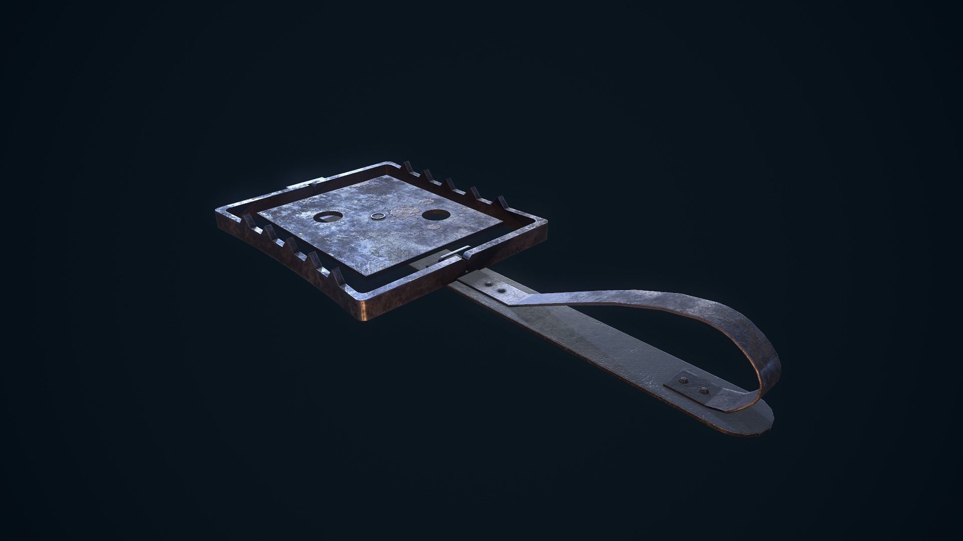 Animal Trap Low-poly 3D model_3