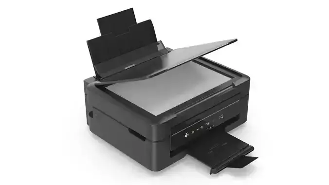 Printer - Open Low-poly 3D model