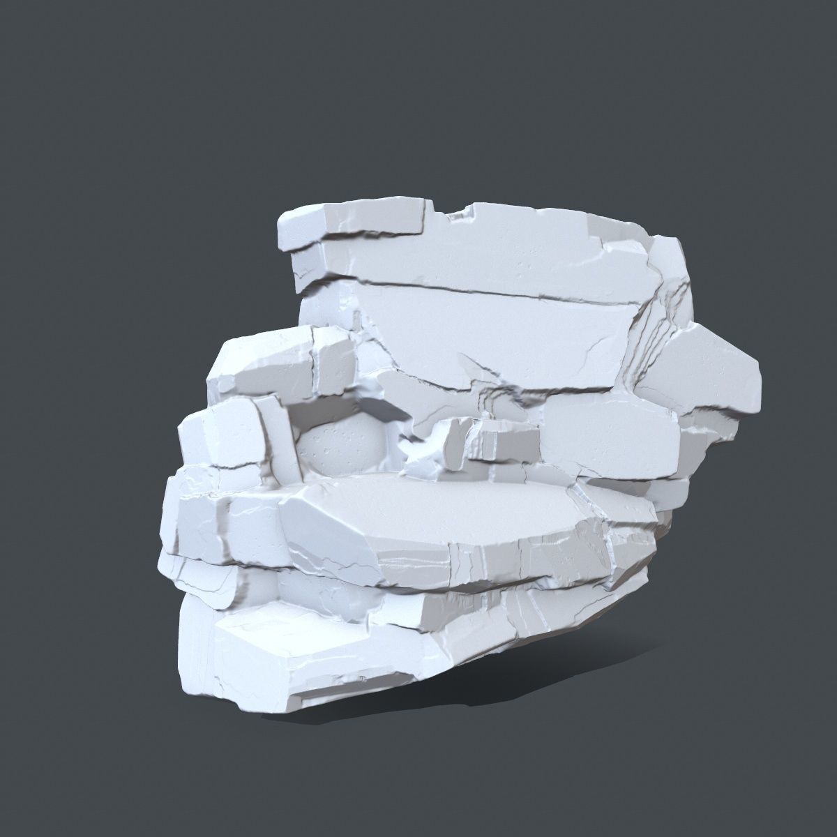 rock 4 piece of 3D print model_4