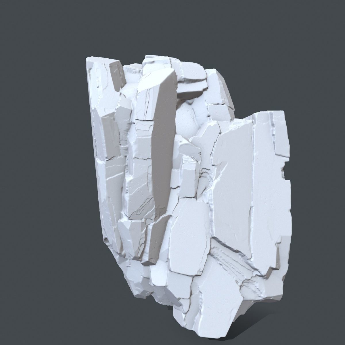 rock 4 piece of 3D print model_9