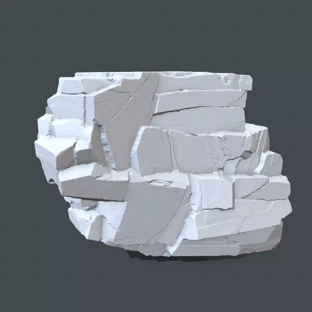 rock 4 piece of 3D print model_0