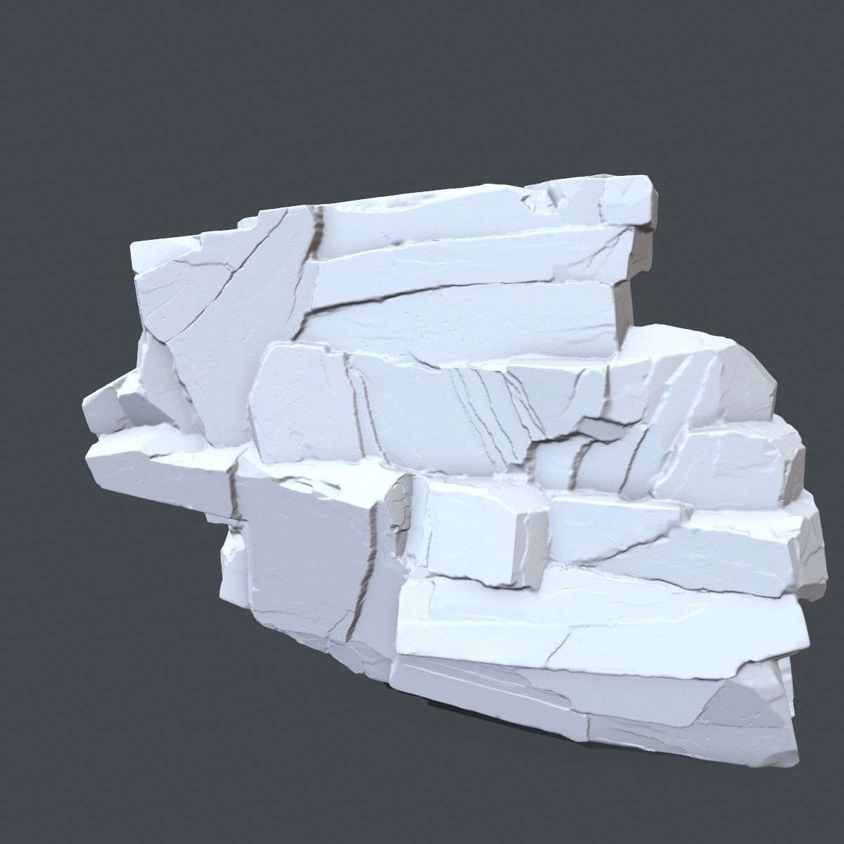 rock 4 piece of 3D print model_1
