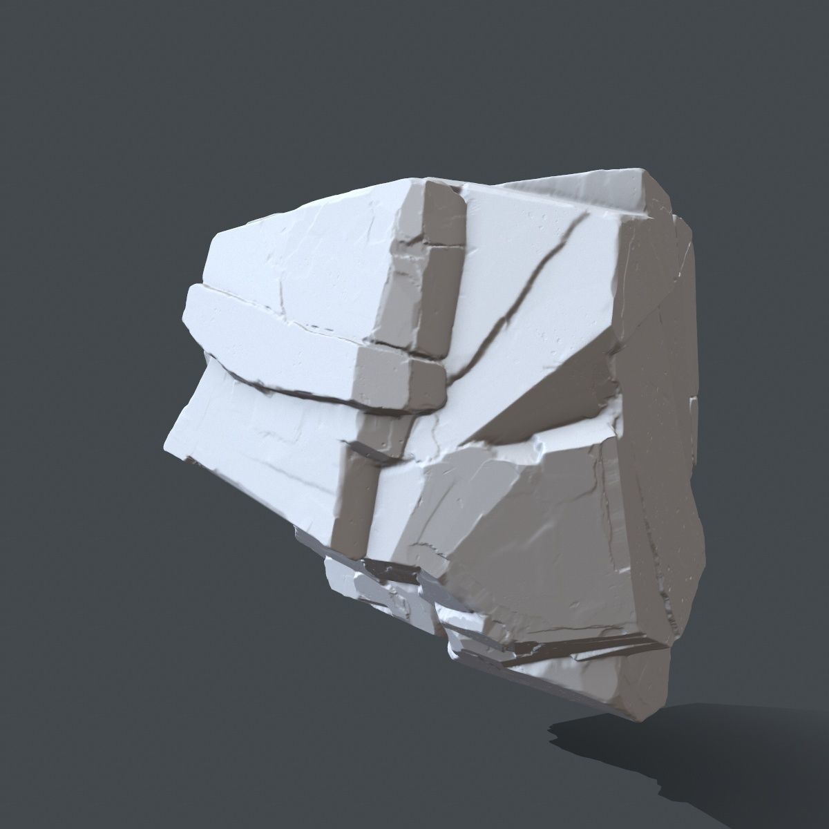 rock 5 skull 3D print model_6