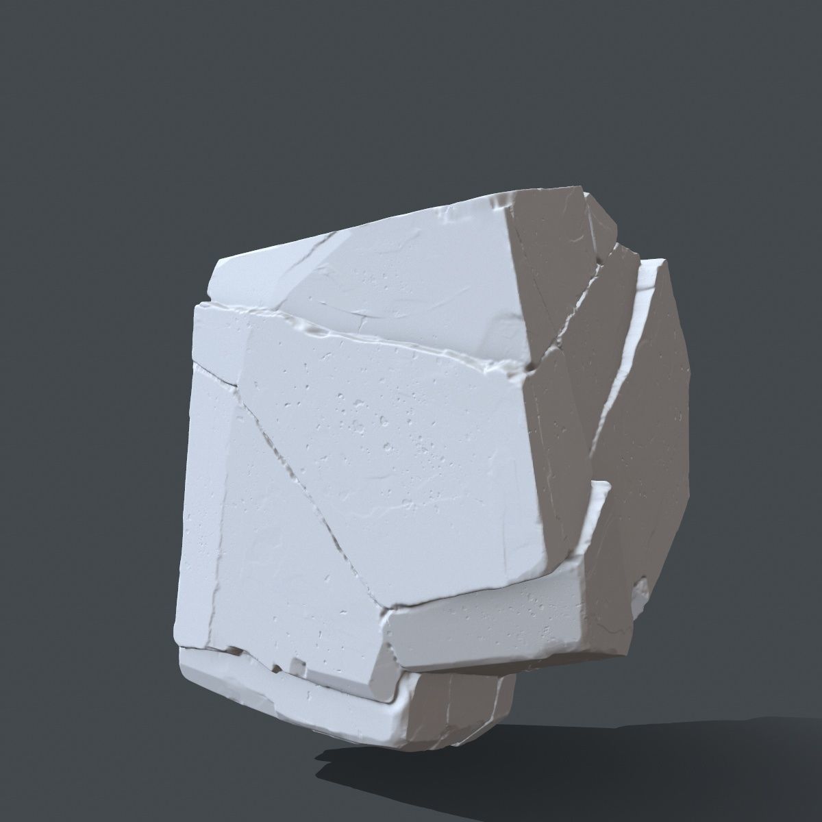 rock 5 skull 3D print model_7