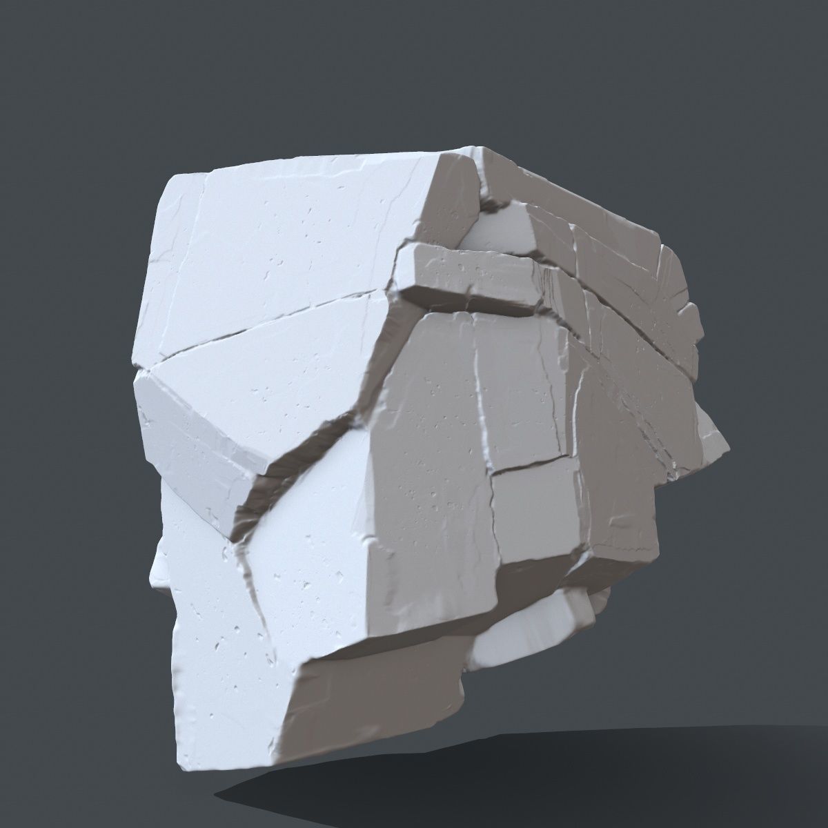 rock 5 skull 3D print model_3