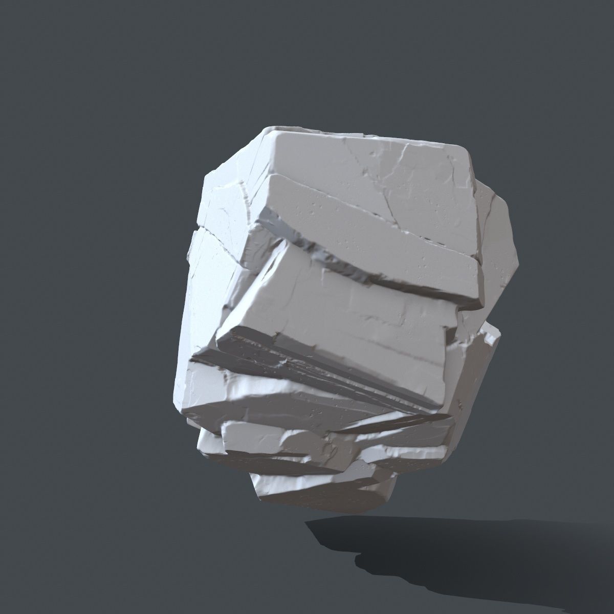 rock 5 skull 3D print model_5