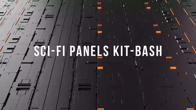 Sci-Fi Panels Kit-Bash 3D model