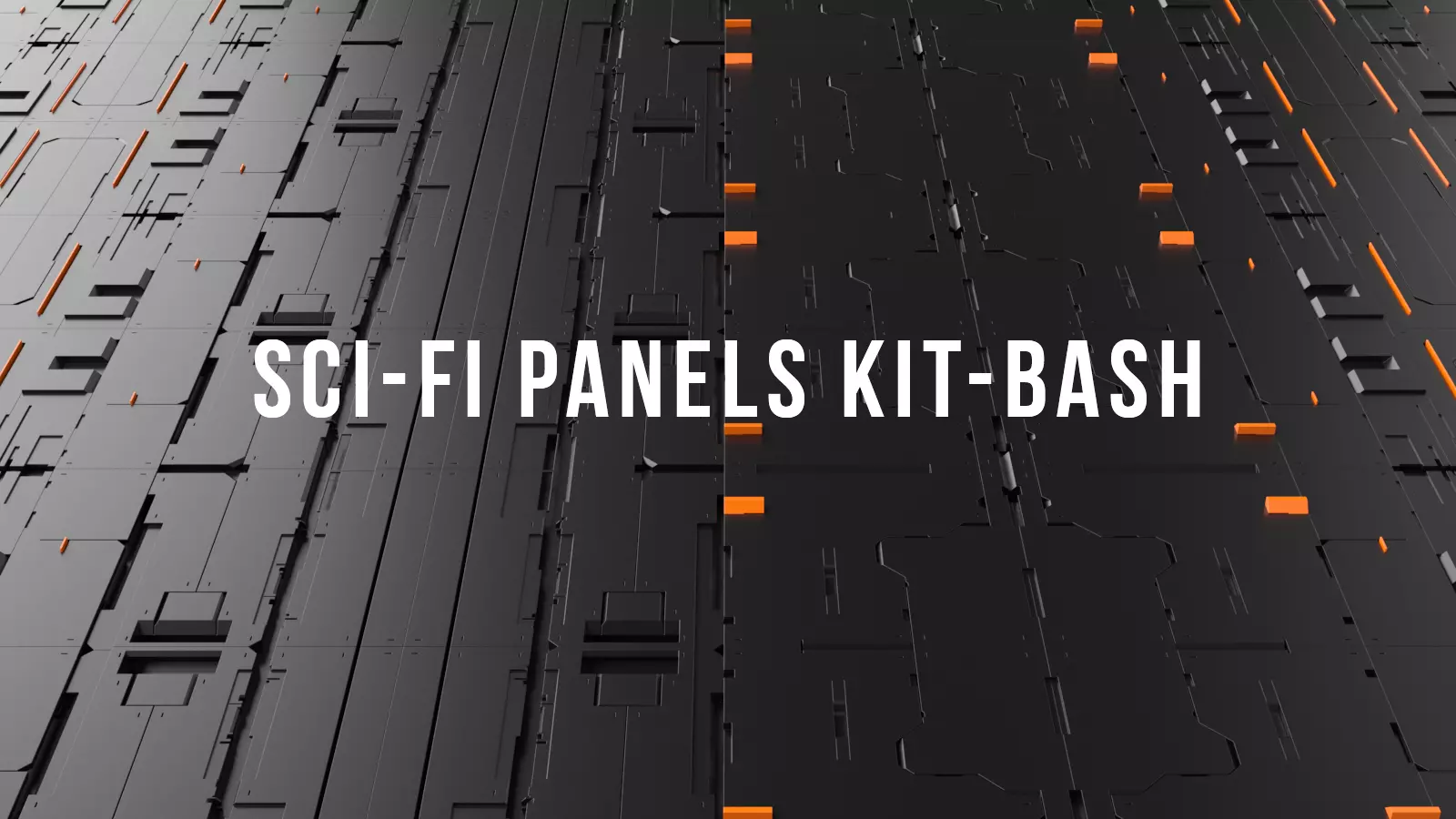 Sci-Fi Panels Kit-Bash 3D model_0