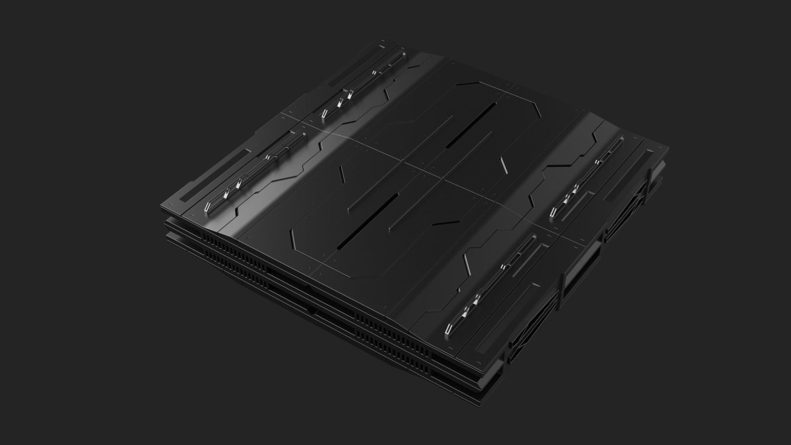 Sci-Fi Panels Kit-Bash 3D model_6