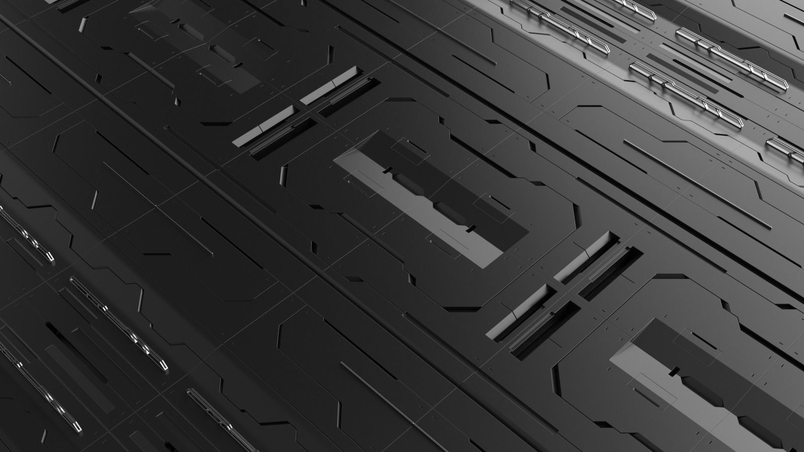 Sci-Fi Panels Kit-Bash 3D model_2