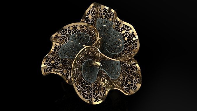 ring gold Jewelery  3D print model