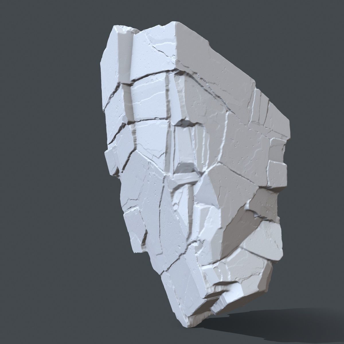 rock 6 piece of 3D print model_3
