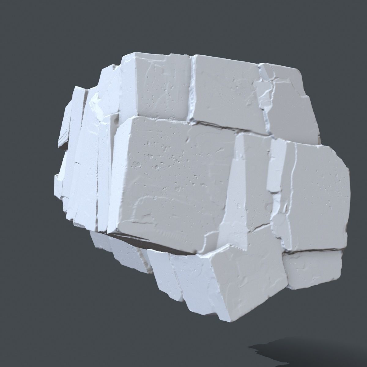 rock 6 piece of 3D print model_7