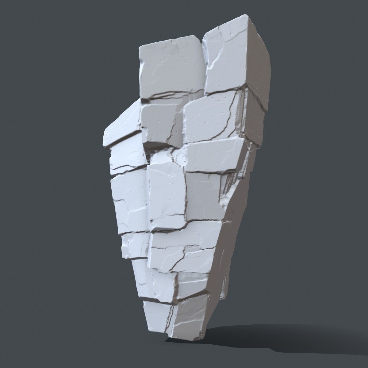 rock 6 piece of 3D print model_5