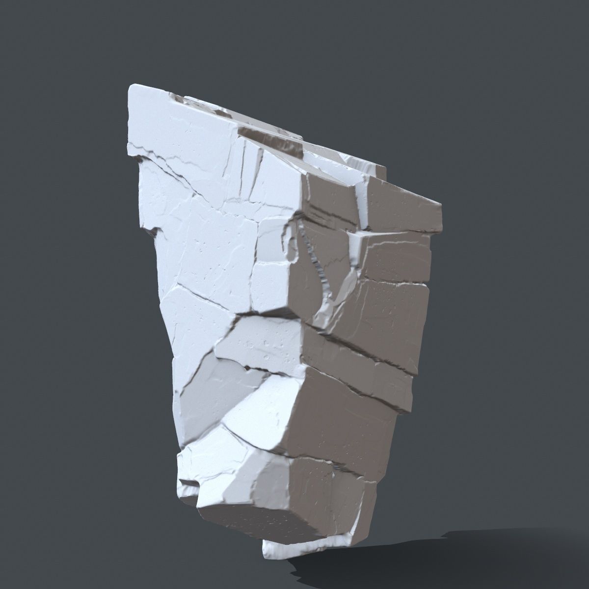 rock 6 piece of 3D print model_2