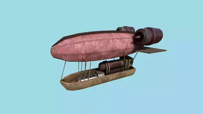 Steampunk Airship - Sci-Fi Aircraft 04 - Flying Ship