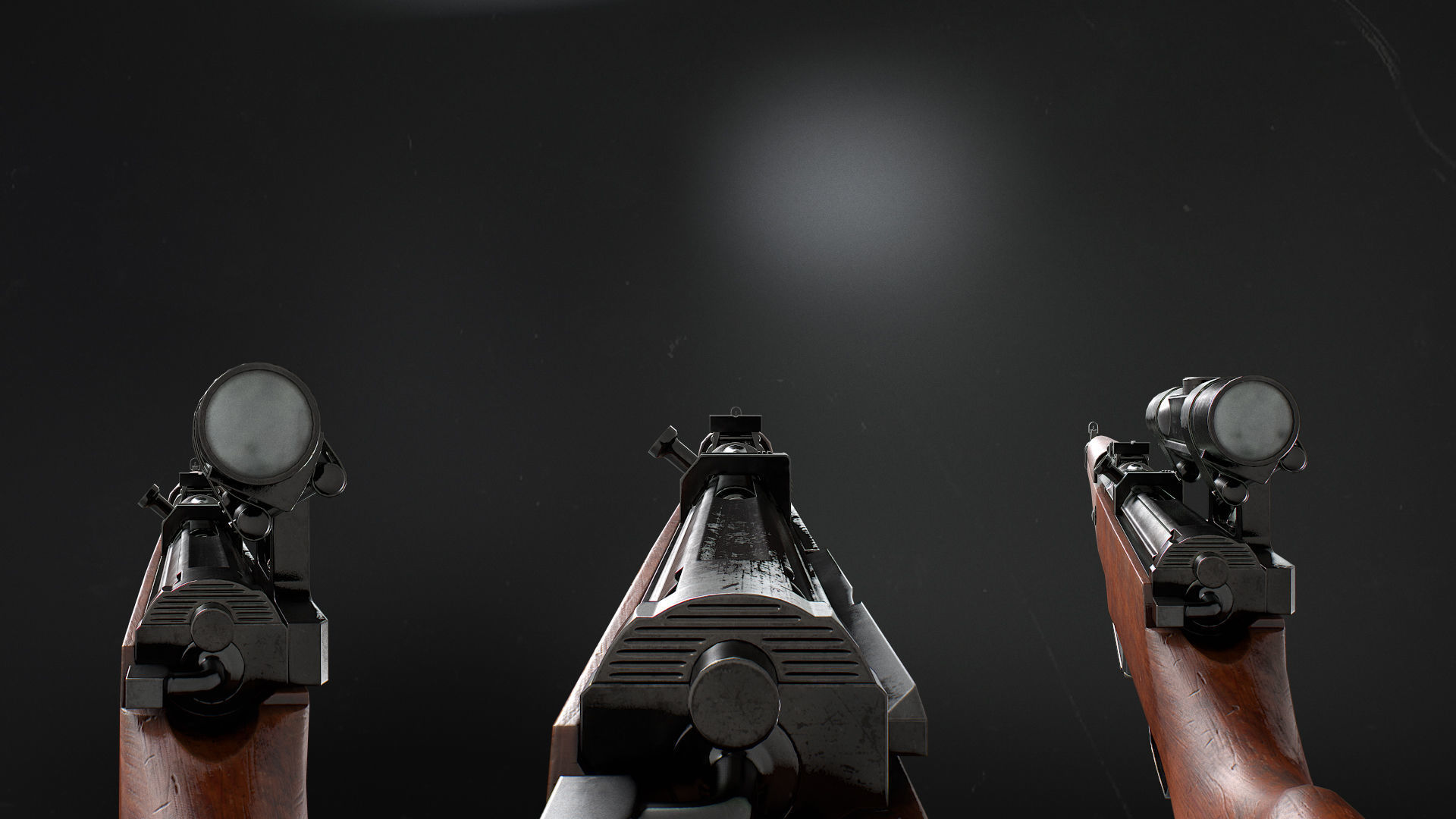 Gewehr 43 Low-poly 3D model_6