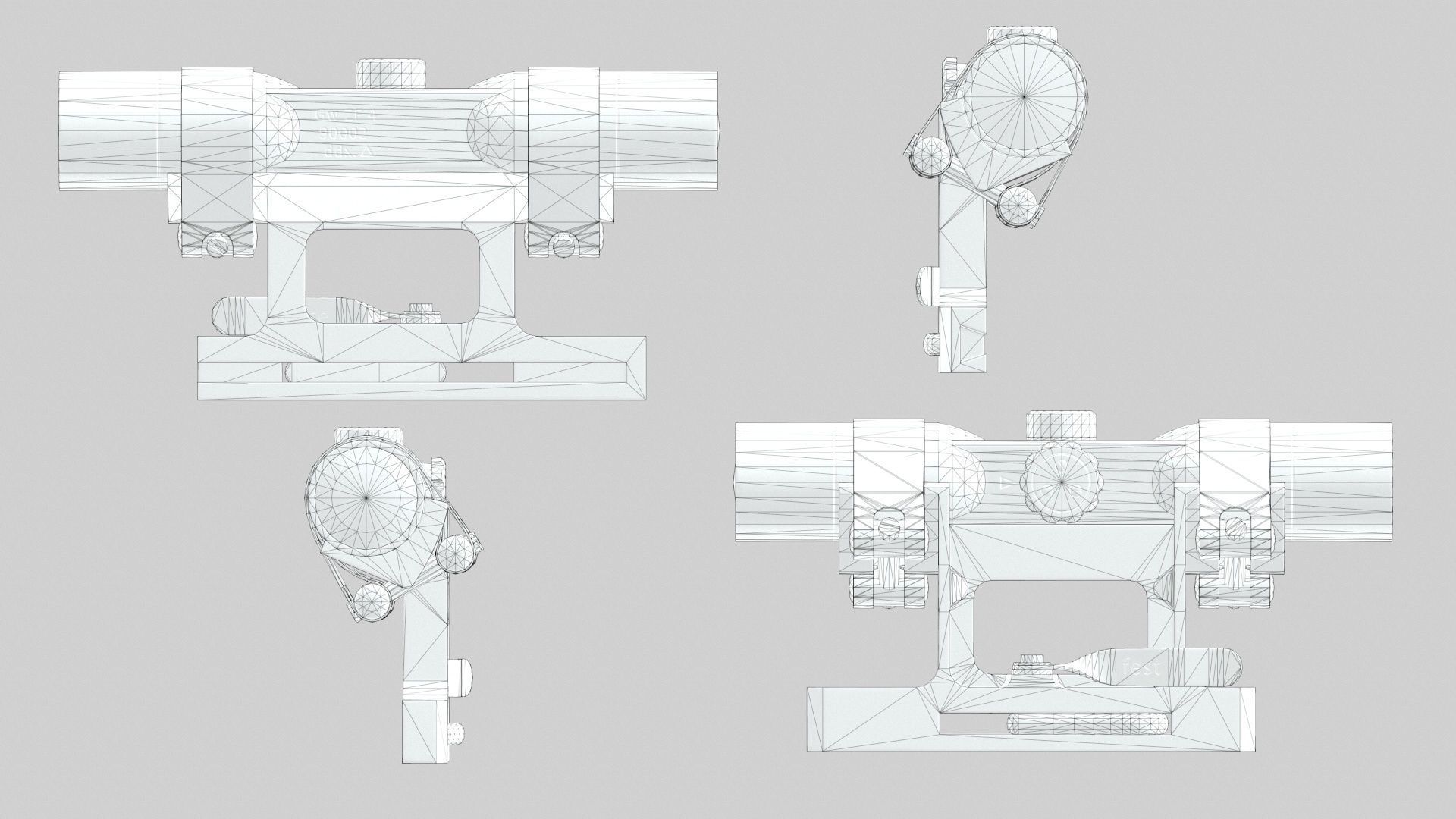 Gewehr 43 Low-poly 3D model_10
