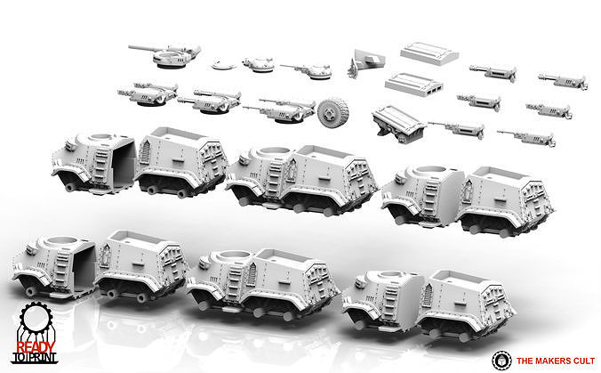 Feudal Guard - Elite Transport Vehicle 3D print model 6