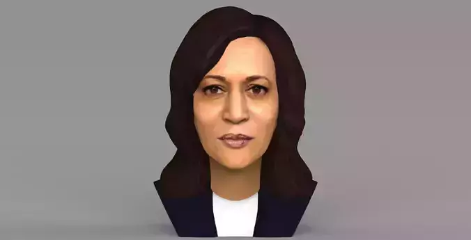 Kamala Harris bust ready for full color 3D printing
