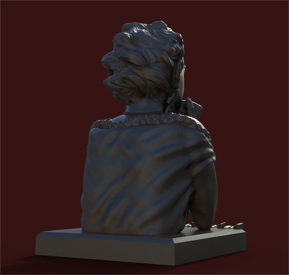 Madonna Bust 3D print model_1