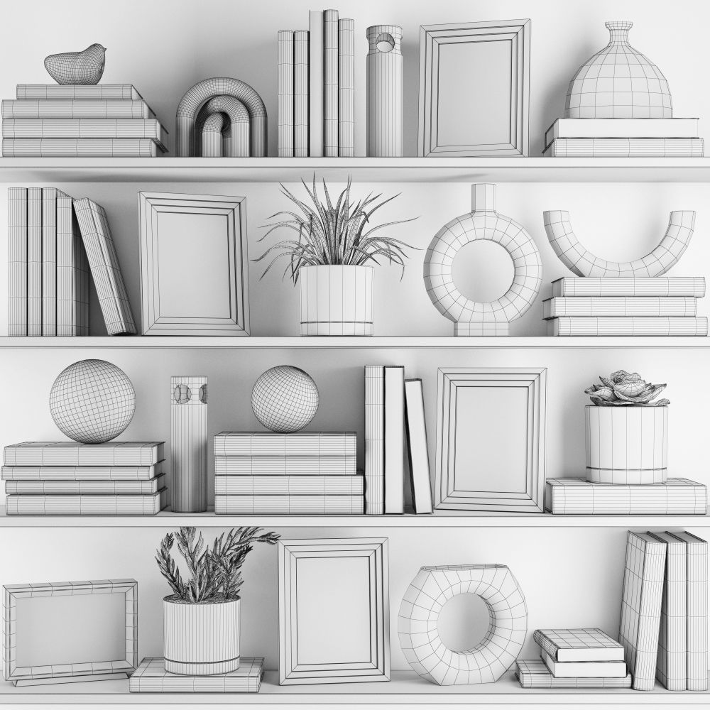 Decoration set 21 3D model_7