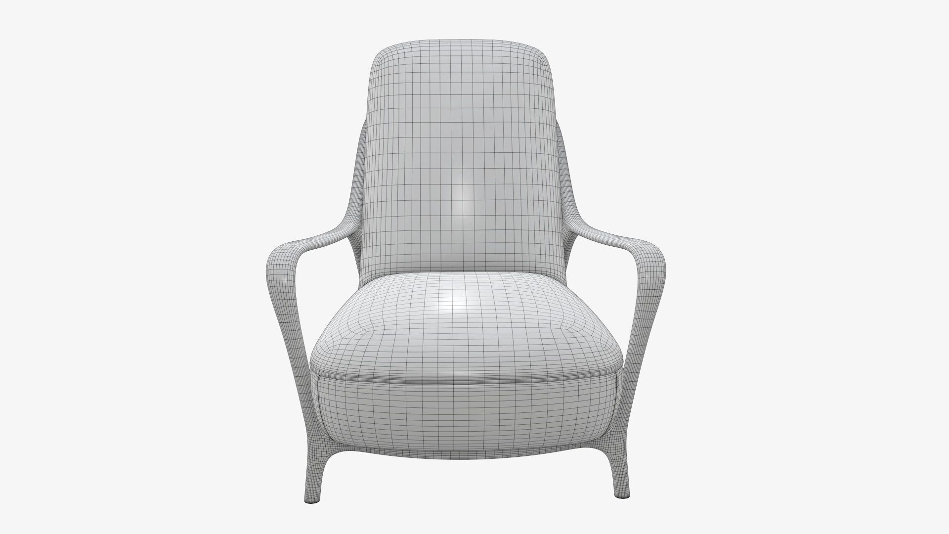 Armchair 02 3D model_8