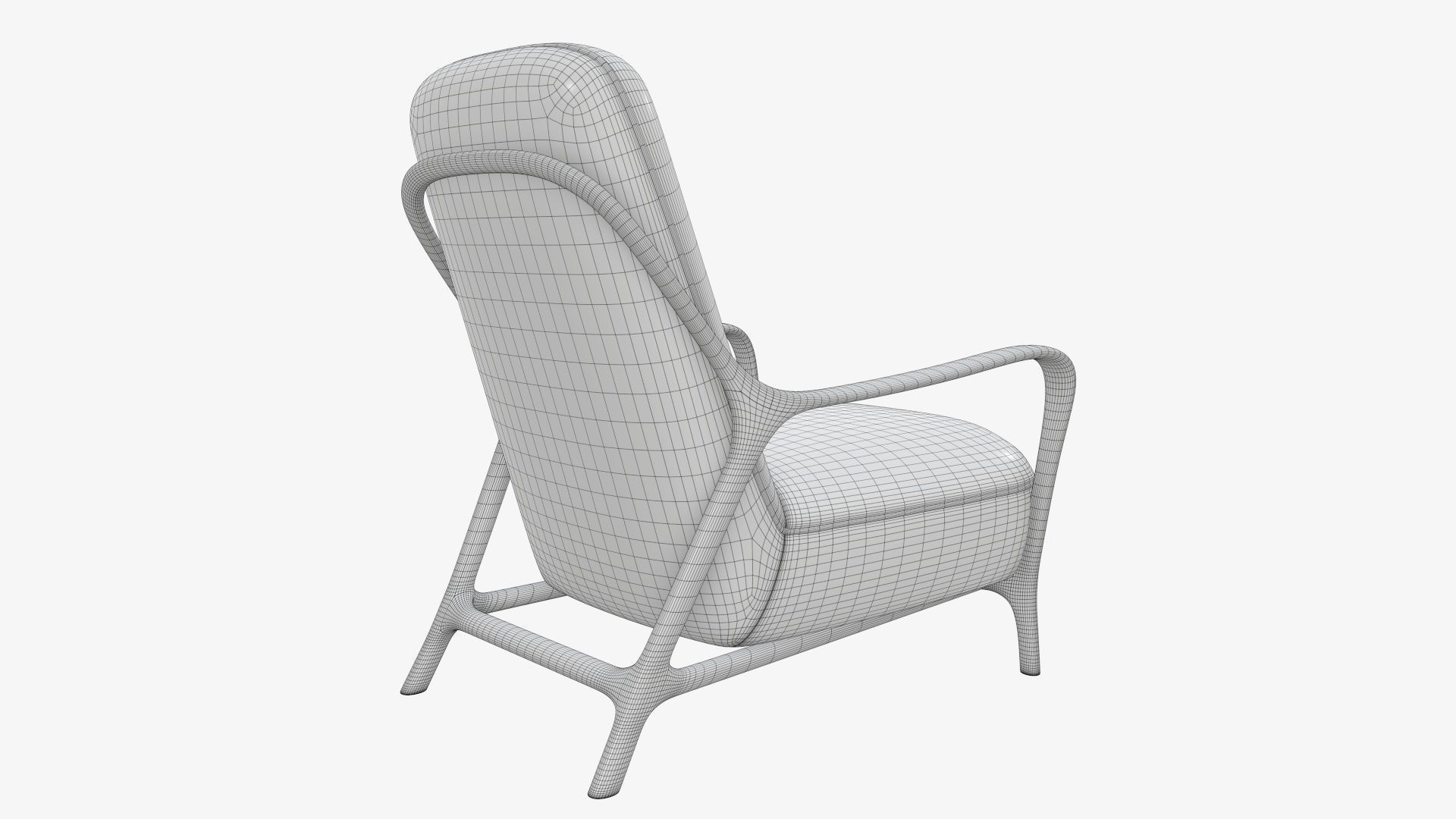 Armchair 02 3D model_6