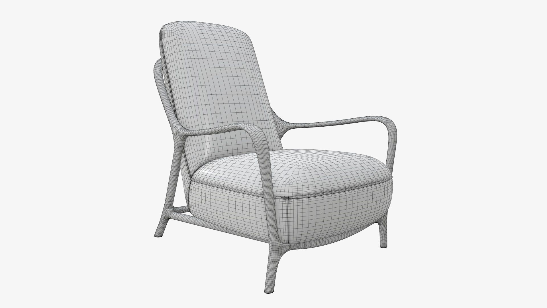 Armchair 02 3D model_5
