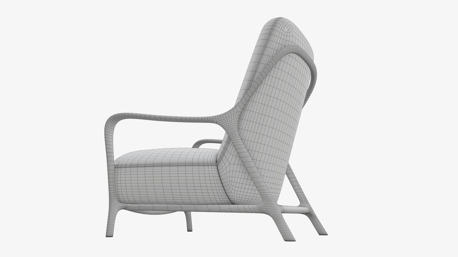 Armchair 02 3D model_9