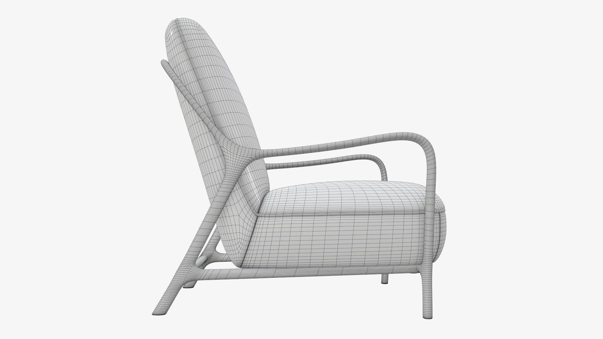 Armchair 02 3D model_7