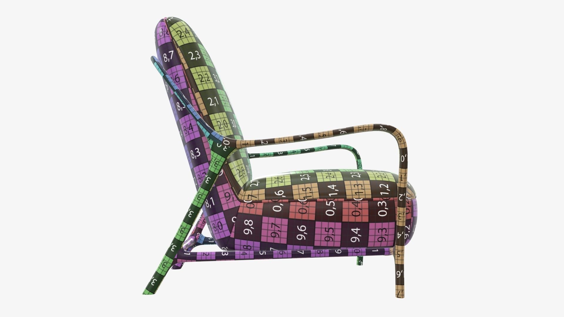 Armchair 02 3D model_12