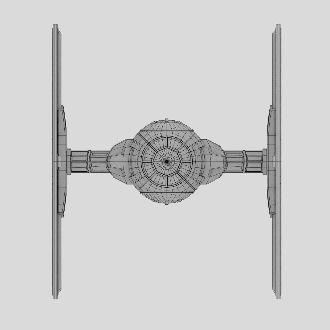 New Order TIE Fighter Free 3D model_4