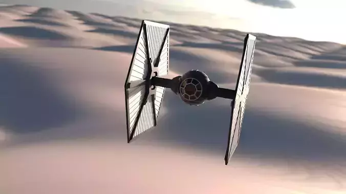 New Order TIE Fighter Free 3D model