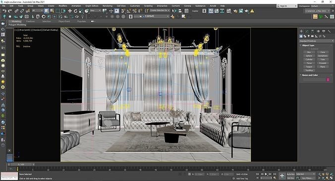 Classic Sitting Room 3D model 4