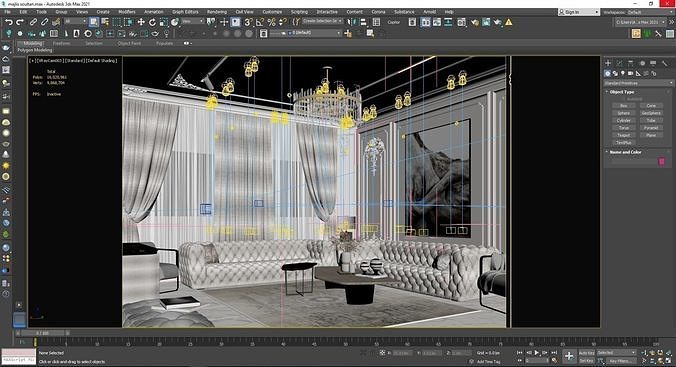 Classic Sitting Room 3D model 5